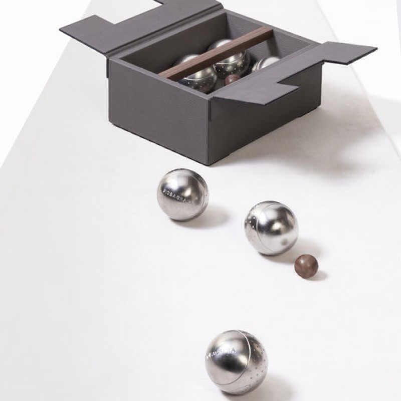 Gioco bocce in plastica piena d'acqua diametro mm. 75 in cestino Gioco bocce in plastica piena d'acqua diametro mm. 75 in cestino