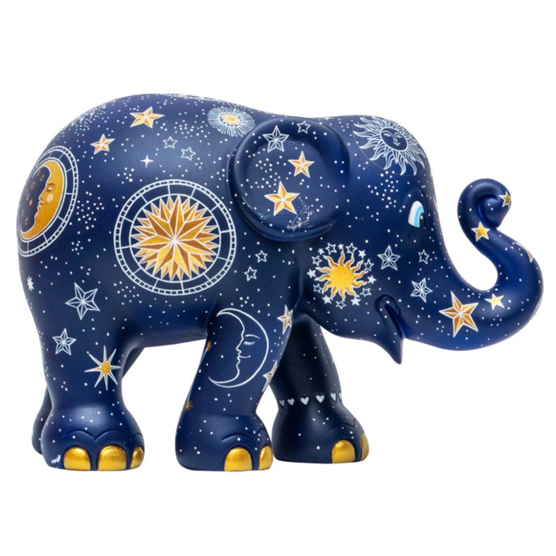 DOVDOV Statua a forma di elefante, decorazione per la casa con elefante blu, decorazione per la casa, decorazione per la casa, regalo per soggiorno e mensola d'ingresso, confezione da 2