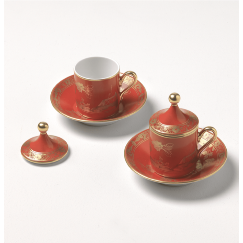Idee regalo PANTONE -set 2 tazze caffe + moka -set 2 tazze capuccino + montalatte -moka singola 2 tazze in viola e verde ottanio