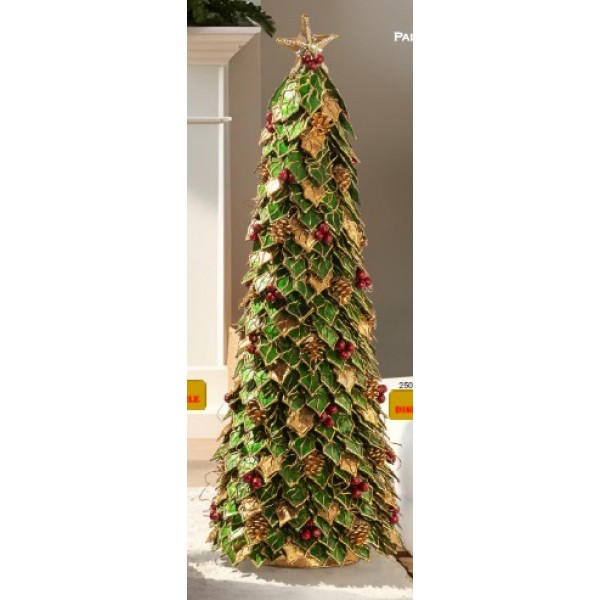 Albero natalizio foglie preziose grande