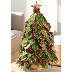 Albero natalizio foglie preziose piccolo
