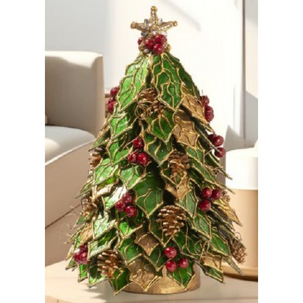 Albero natalizio foglie preziose piccolo