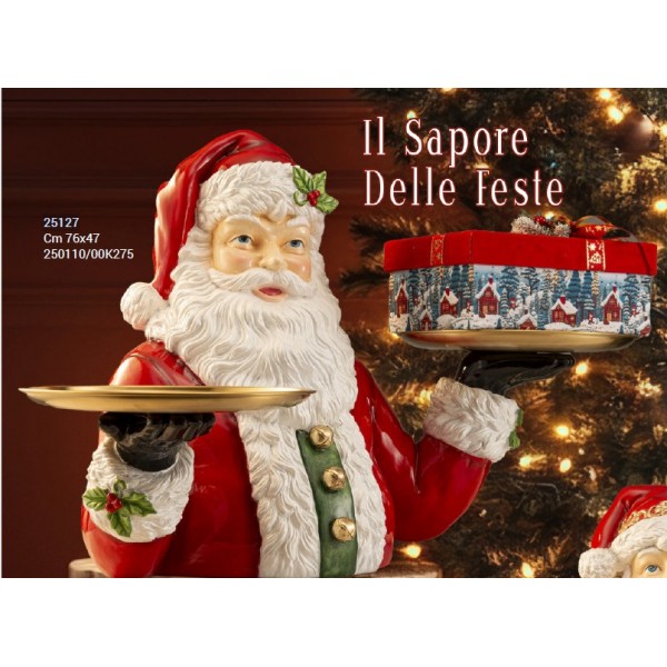 Babbo Natale con vassoi portaoggetti