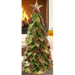 Albero natalizio foglie preziose medio