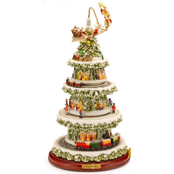 Carillon natalizio albero 4 piani
