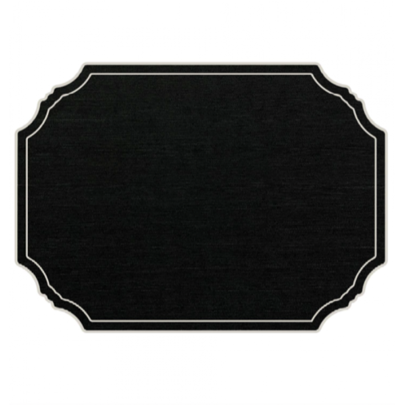 Fodera Cuscino Beties Mystik 40x40 Cm In 100% Cotone Mezzo Panama – Colore Platino-Nero, Tessuto Strutturato Antipiega