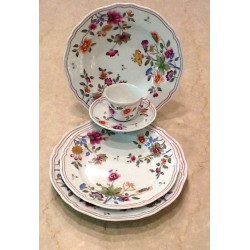 Set De 6 Assiettes Creuses Richard Ginori Granduca Coreana - Diamètre 24 Cm - Porcelaine Italienne